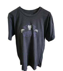 VANS Vampire RARE Creepy Dracula Black Graphic Shirt Unisex Medium - Picture 1 of 9