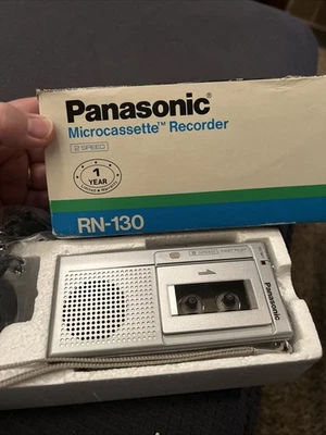 Panasonic Microcassette Recorder 2 Speed RN-130 Tested & Works NOS - Image 1 of 4