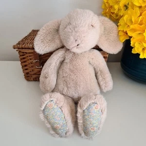 The London Toy Company - Sleeping Bunny Fabric Feet - Rare Rabbit Plush Vintage - Picture 1 of 19