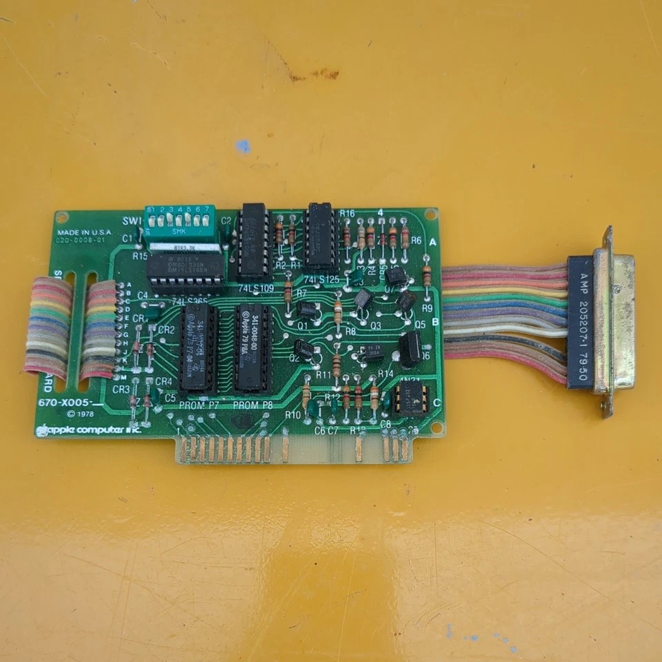 Rare Copyright 1978 Apple II High Speed Serial Interface Card 670-X005 UNTESTED - Image 1 of 4