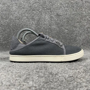 Olukai Pehuea Li Women’s Size 10 Gray Black Slip On Comfort Shoes Used - Picture 1 of 11