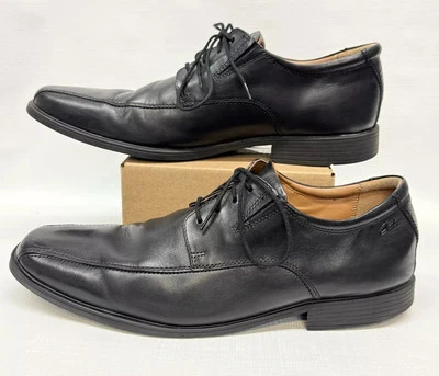 Clarks Tilden Walk Oxford Dress Shoes Mens Sz 15 Black Lace Up Low Top - Image 1 of 4