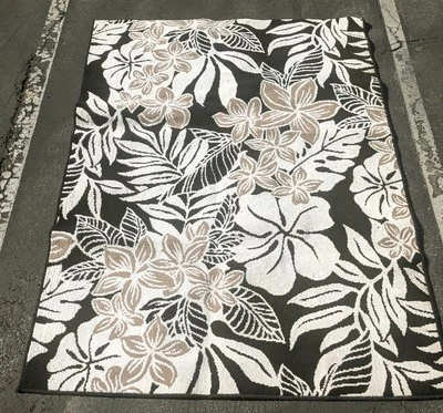 Hawaiian Print Area Rug - Image 1 of 4