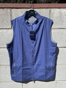 NWT $475 Peter Millar Crown Crafted Breeze Reversible Vest Blue Sz L - Picture 1 of 9