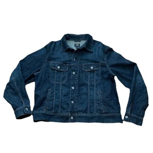 Lee Denim Dark Wash Men’s XL Trucker Button Jean Jacket - Picture 1 of 13