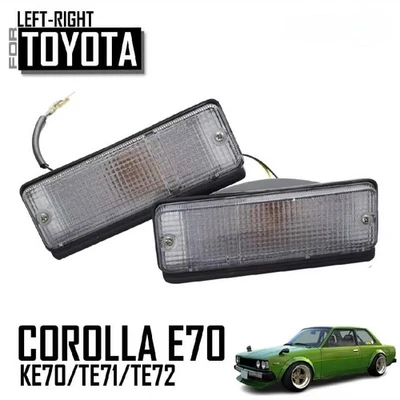 Turn Bumper Light Lamp New For TOYOTA COROLLA KE70 KE72 KE75 TE71 TE72 LH_RH/Set Foto 1 de 4