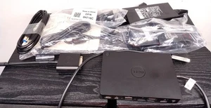 Dell K17A WD15 Docking-Station USB-C, mDP to DVI ADAPTER, 2 x Netzteil 130Watt - Afbeelding 1 van 7