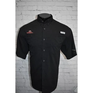 Columbia PFG Fishing Shirt Men Size Medium University Georgia UGA Dawgs Bulldogs - Picture 1 of 7