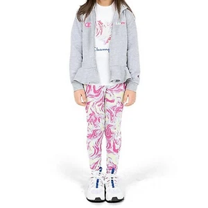 Champion Girls' 4T Lightweight Active Set; Jacket, Tee, Leggings Pink Gray 4T - Picture 1 of 6