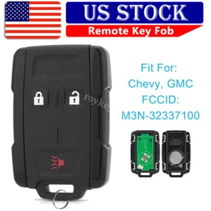 For 2014 2015 2016 2017 2018 GMC Sierra 1500 2500 3500 Remote Key Fob 3 Buttons - Foto 1 di 8