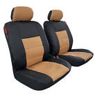 Canvas Seat Covers For Isuzu Mux Mu-X 2013-2022 Front Black Beige Car Protector