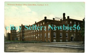 Cortland NY - WICKWIRE BROTHERS WIRE CLOTH MILLS - Postcard - Picture 1 of 2