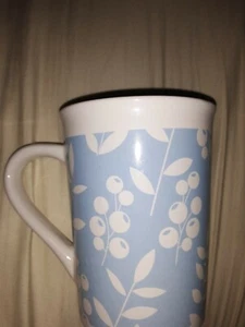 ROYAL NORFOLK Greenbrier International Kornblumenblau Blumen Neu Kaffeebecher - Bild 1 von 3