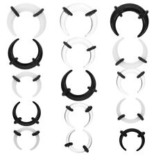  15 Pcs Nose Septum Rings Transparent Ear Expansion Kit Jewelry to Stretch