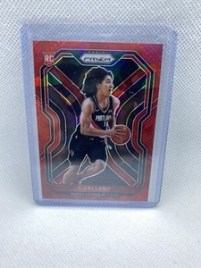 2020-21 Panini Prizm CJ Elleby RC Red Ice Prizm #283 Portland Trail Blazers 🔥📈