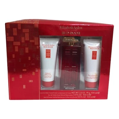 Elizabeth Arden Juego de Regalo Puerta Roja Mujer 3.3fl.oz Eau de Toilette Spray Caja Abolladura Foto 1 de 4