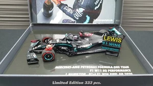 1:43 HAMILTON Mercedes F1 W11 "91th GP win - Eifel 2020 - Helmet SCHUMACHER" OVP - Bild 1 von 6