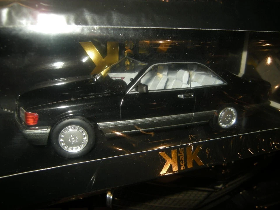 1:18 KK-Scale Mercedes-Benz 500 SEC (C126) schwarz/black in OVP - Bild 1 von 1