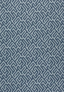 Thibaut Fretwork Greek Key Outdoor Upholstery Fabric- Minos Indigo 2.65yd W80810 - Picture 1 of 4