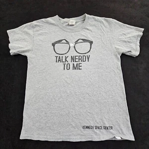 Talk Nerdy To Me Kennedy Space Center Gray Short Sleeve T-Shirt Youth M - Picture 1 of 9