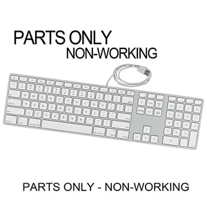 Apple Mac Wired Keyboard w/ USB Ports a1243 MB110LL/A White Silver *For Parts* - Picture 1 of 12