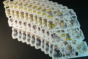 LOT 10 Blatt VINTAGE 1989 Marjolein Bastin Die Cut Scrap England Scrapbooking - Bild 1 von 6