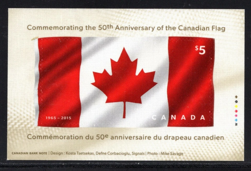 HOJA DE RECUERDO CANADÁ COMO NUEVA - MUY BUEN ESTADO - SCOTT NO. 2808 - BANDERA DE CANADÁ - 2015 Foto 1 de 1