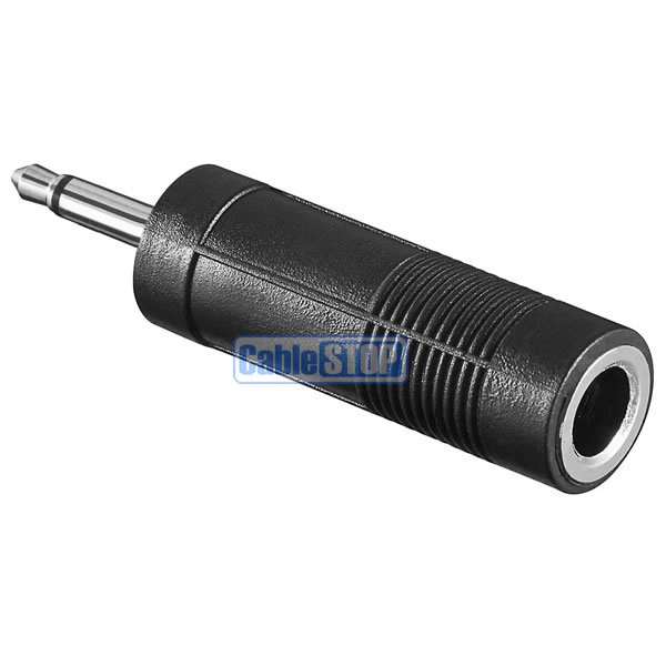 3.5mm MONO Male Plug to 6.35mm MONO 1/4 Inch Female Jack Socket Audio Adapter  - Image 1 of 1