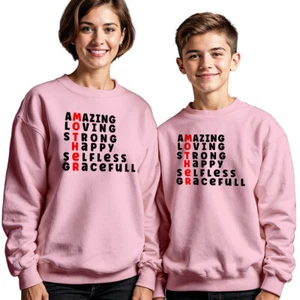 Womens Amazing Loving Strong Happy Selfless Mothers Day Sweatshirt Jumper #MD - Picture 1 of 30