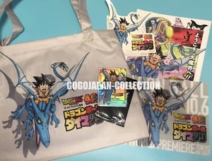 DRAGON BALL 40th ANNIVERSARY DAIMA WORLD PREMIERE TOTE BAG CARD STICKER SET - Picture 1 of 2