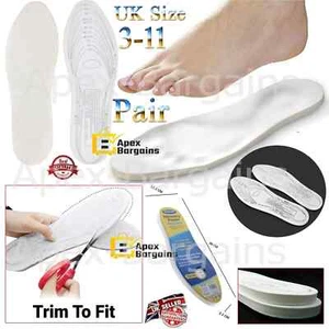 Memory Foam Einlegesohlen - Schuhpolster Einsätze für Erwachsene Frauen Männer Unisex - weiche Füße - Bild 1 von 5