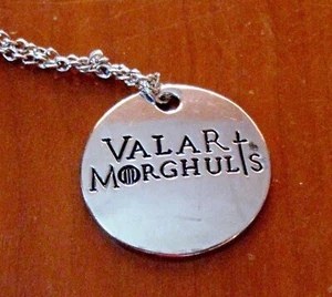 Valar Morghulis Colgante Hombre Collar Juego de Tronos Warroir Accesorio - Imagen 1 de 10