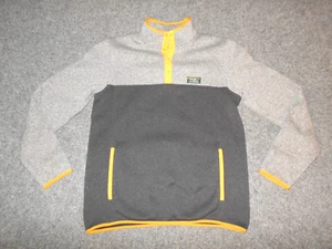 LL BEAN 510172 SWEATER FLEECE MENS MEDIUM TALL SNAP-T KNIT PULLOVER B1 - Picture 1 of 3