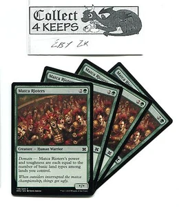 Magic MTG Modern Masters 2015: 4x Matca Rioters x4 Green Playset Unplayed - Picture 1 of 1