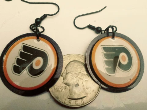 Philadelphia Flyers handmade earrings Cover