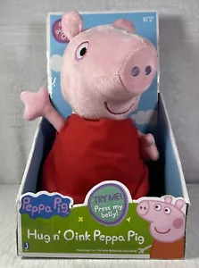 Peluche Peppa Pig Hug N' Oink 12" Nuevo En Caja Probado Funciona - Imagen 1 de 6