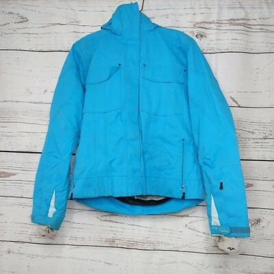 Chaqueta de invierno Nordica esquí multicolor 100 % nailon para mujer talla mediana usada  Foto 1 de 4