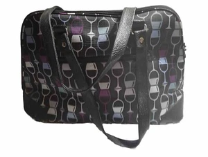 Chris’s Stuff Carry On Large Black Multicolor Luggage Bag - Picture 1 of 4