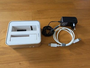 RaidSonic Icy Box IB-120CL-U3 Docking Cloning Station 2x HDD SSD 3.5 2.5 USB 3.0 - Afbeelding 1 van 4