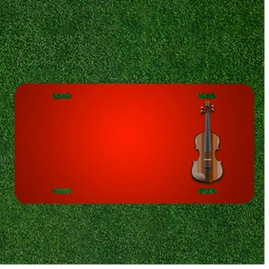 Custom Personalized License Plate With Add Names To Music Violin Instrument - Picture 1 of 2