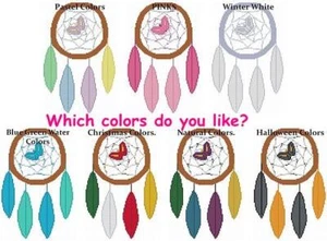 CROSS STITCH+ CRAFT PATTERN Native American Dream Catcher Feathers Beads Schemes - Picture 1 of 18