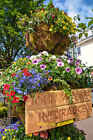 Photo 6x4 South Molton : The Square Hanging Baskets A colourful display i c2021