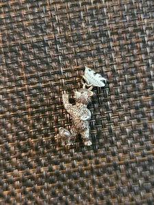 VINTAGE STERLING SILVER 3D MOMMA AND BABY BEAR YELLOWSTONE CHARM PENDANT RARE - Picture 1 of 3