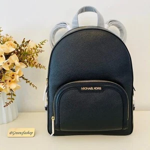 Mochila Michael Kors Jaycee Bolsillo Cremallera Mediana Negra Nueva con Etiquetas - Imagen 1 de 9