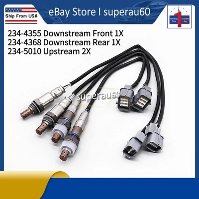 4 sensores de oxígeno para Honda Pilot 2005-08 Accord 2003-07 3,5 L 02 aguas arriba y abajo Foto 1 de 4