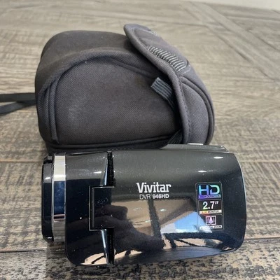 Vivitar DVR 946HD Video Camera for recording No Charger With case - Image 1 of 4