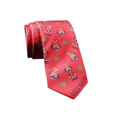 Deez Nuts Necktie Christmas Funny Neckties for Men Nutcracker Tie Novelty Ties - Image 1 of 4
