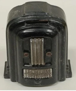Vintage Werbung Spardose. Fonderies Bruxelloises. Gusseisen und Emaille - Bild 1 von 3