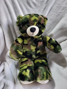 Build A Bear Green Camo 16 Zoll Plüsch Militär Armee Marines 2013 BAB Camouflage - Bild 1 von 2