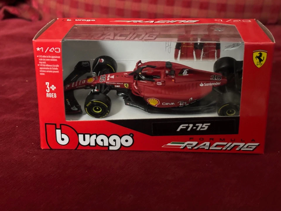 Bburago Ferrari F1 75 Charles Leclerc - Bild 1 von 1